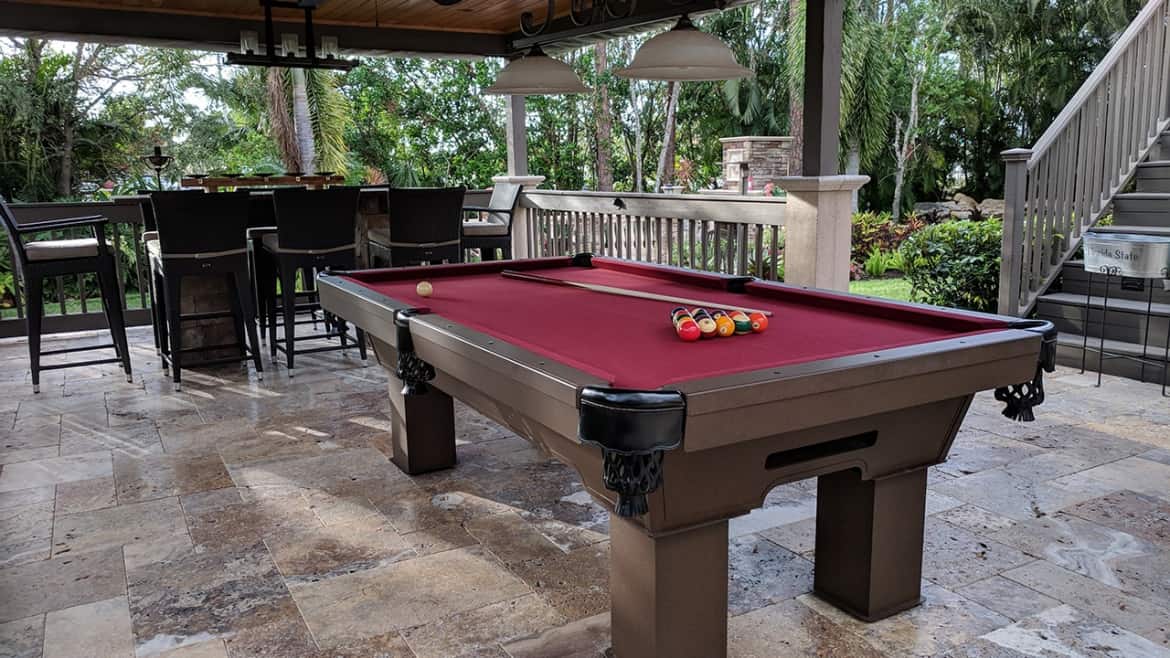 7FT Balcony Outdoor Dining Pool Table Boynton Billiards