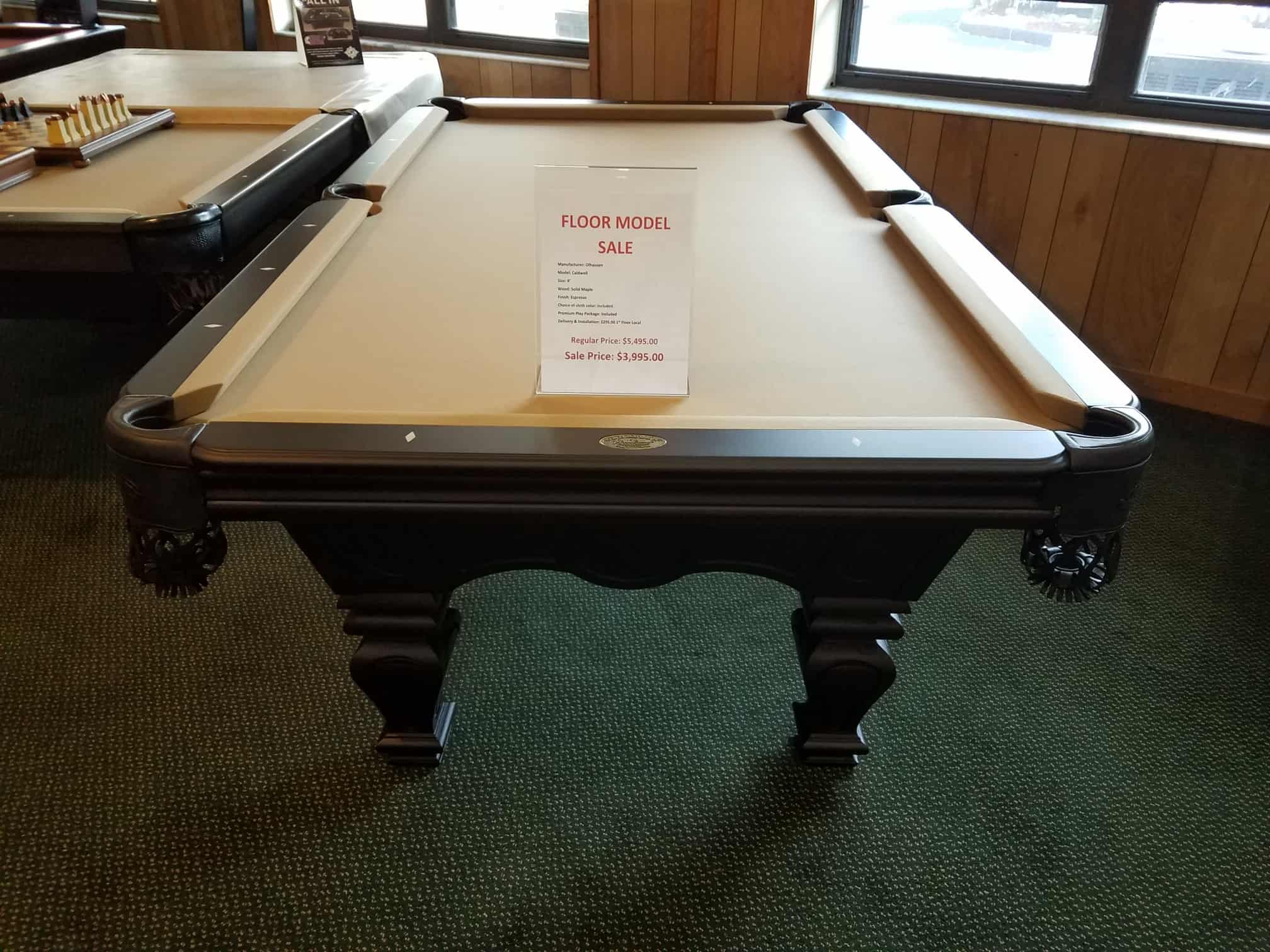 8ft Olhausen Caldwell Pool Table Boynton Billiards