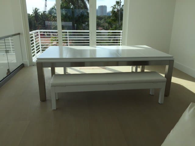 La Condo Stainless Steel Dining - Pool Table